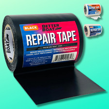 Black Fabric Repair Tape Boat Covers Canvas Tent Repair Tape Camper RV Awning