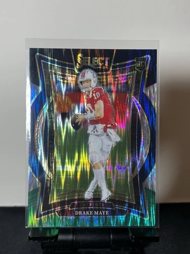 2024 Panini Select Drake Maye Green Black Shock Concourse Rookie No. 27