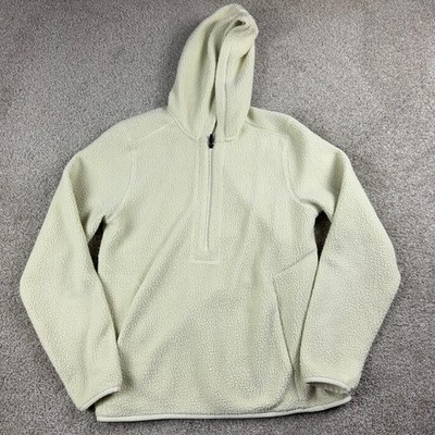 Cuts Clothing Hoodie Mens Medium Ivory Sherpa Polar Polartec Pullover Outdoors