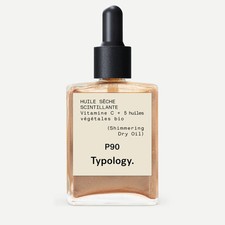 TYPOLOGY Huile sèche scintillante P90 Vitamine C + 5 huiles végétales bio 30 ML