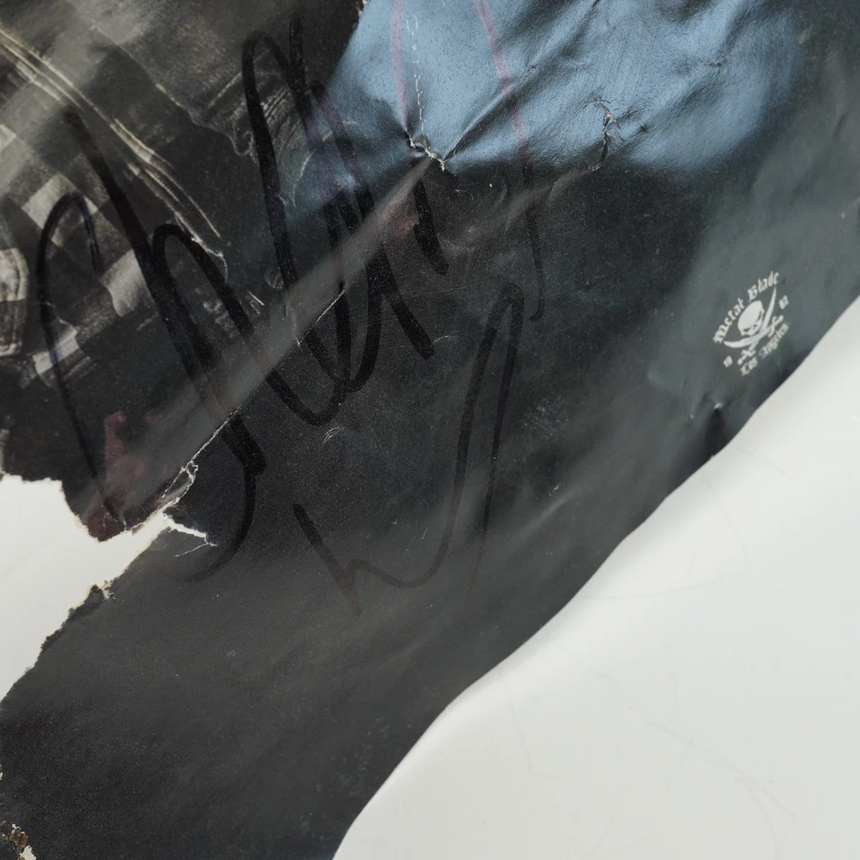 Demonocracy band metal blade 1982 Los Angeles AUTOGRAPH  ALBUM POSTER Foto 4 de 4