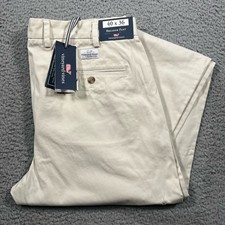 Vineyard Vines Golf Pants Mens 40 x 36 Breaker White Cotton Spandex New 115