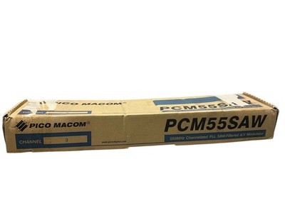 PCM55SAW: Channel 9 550 MHz Channelized PLL SAW-Filtered A/V Modulator