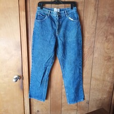 Vintage 90s/Y2K Carolina Blues High Rise Mom Jeans 100 Cotton Petite