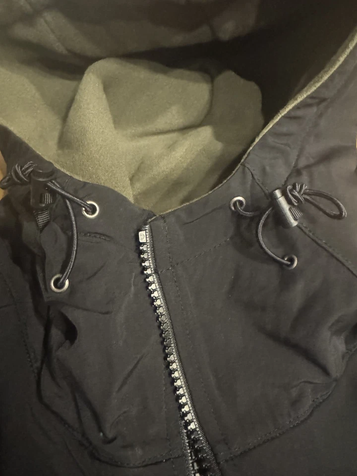 North Face men’s Denali 2 Hoodie Fleece Jacket taupe green LG BNWT authenti - Image 3 of 4