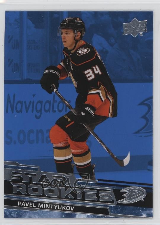 2023-24 Upper Deck Star Rookies Box Set Blue Pavel Mintyukov #21 RC 0nr3