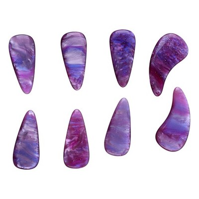 8Pcs Guzheng Finger Picks Silicone Polymer Delicate Smoothly Appearance Elastic