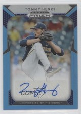 2019 Panini Prizm Draft Picks Carolina Blue 21/30 Tommy Henry #73 Auto 0z8z