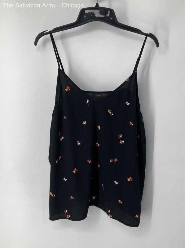Halogen Womens Black Floral Sleeveless Pullover Camisole Tank Top Size 3X