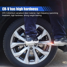 Universal Telescoping Wheel Lug Wrench, Extendable Car Wheel Nut Remover with...
