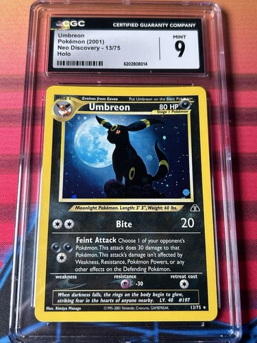 Umbreon (Unlimited) graded CGC 9 for sale on eBay
