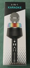 4-IN-1 Karaoke Microphone LED Lights Voice Changing Bluetooth  New In Box