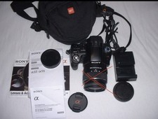 Sony SLT-A55VL Alpha 55 DSLR-Camera, Originalverpackung Zubehörpaket, Body