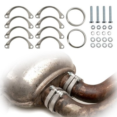 Exhaust Flange Muffler Back Box Rusted Flange Clamp Repair for BMW E46 M3 CA