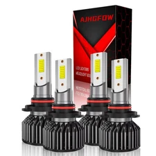 9005+9006 LED Combo COB LED Headlight Kit 330000LM Light Bulbs Hi/Low Beam 6000K