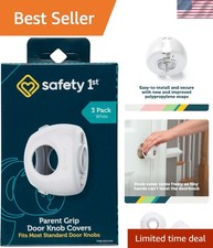 Parent Grip Door Knob Covers - Pack of 3, Safe Stylish Childproofing Solution