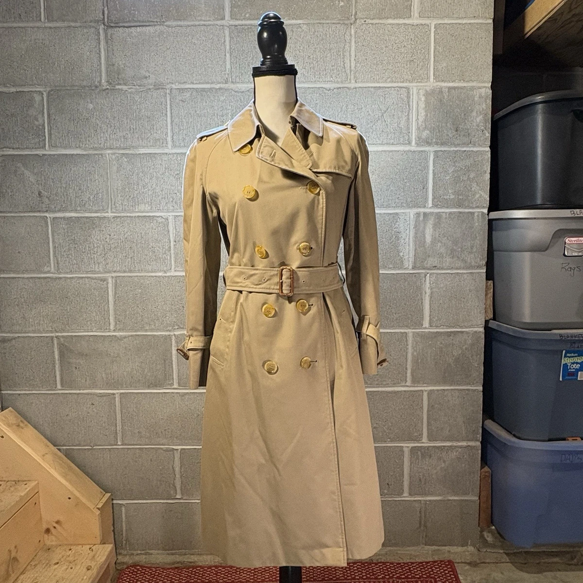 Preços baixos em Vintage trench Burberry em Casacos e jaquetas