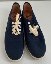 Vintage 1980s RARE Kapers Women Tennis Shoes Navy Blue Size 8