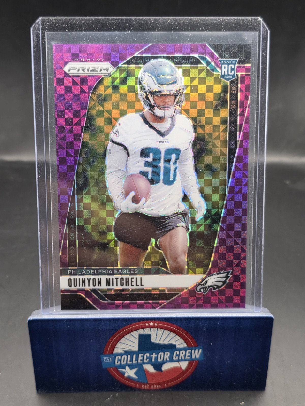 2024 Panini Mosaic Rookies Purple Prizm 41/49 Quinyon Mitchell #322 Rookie RC