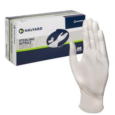 10 Boxes - Halyard Sterling Powder FreeNitrile Exam Gloves - Sizes: S, M, L, XL