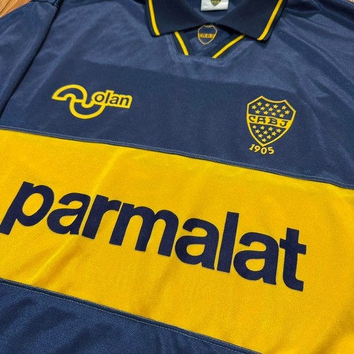 Camiseta deportiva de fútbol local manga larga vintage BOCA Juniors 1993/1995 talla 40/M - Imagen 3 de 8