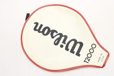 VINTAGE WILSON "T2000" SINGLE ZIPPERED TENNIS RACQUET COVER WITHOUT STRAP