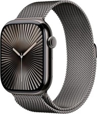 Apple Watch Series 10 46mm GPS  Cellular Titanium Slate Milanese Loop S/M NEW