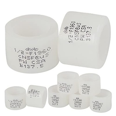 100 Pack GUOFIS 1/2 Inch PEX-A Expansion Ring/Sleeves Fitting