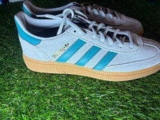 adidas Handball Spezial Suede Sneakers Greyish/blueish with Teal kids 4.5
