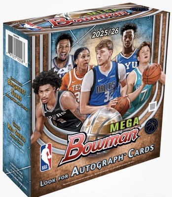 Bowman Mega NBA Basketball Card Box 2025/26 Brightest Stars Red Shield (presale)