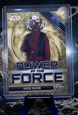 Marketplace image: 2025 Star Wars Smugglers Outpost Nien Nunb Power Of The Force ‘Superfractor’ 1/1