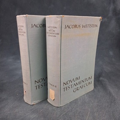 Jacobus Wettstein Novum Testamentum Graecum 2 Vol Set 1962 Latin Greek NT