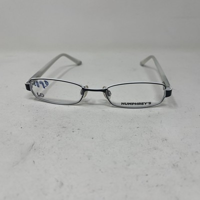 HUMPHREYS EYEWEAR 582115 10 47-17-135 BLACK WHITE FLEX HINGE EYEGLASSES 7157