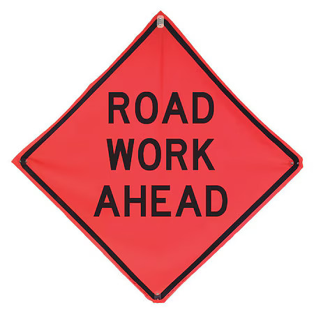 Eastern Metal Signs And Safety 1Ubp5 Road Work Ahead Traffic Sign, 36 In