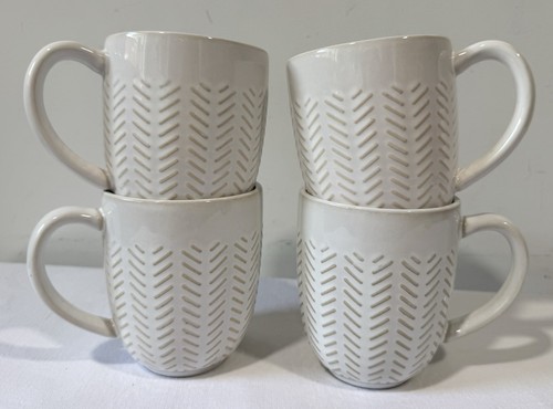 Better Homes and Gardens Modern Farmhouse Mugs Coffee Tea Set Of Four