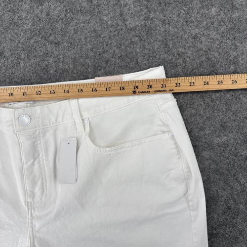 Lane Bryant Shorts Women's 22 Boyfriend Bermuda White Stretch New - Picture 5 of 16