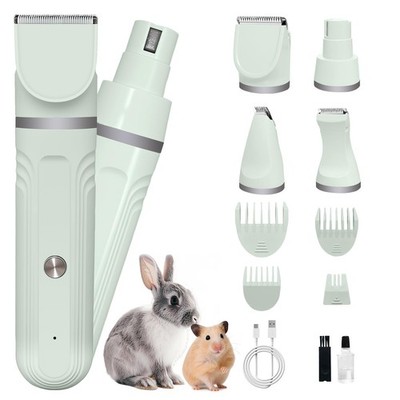 Guinea Pig & Rabbit Grooming Kit 2 in 1   Cordless Hair Clipper & Nail Grinde...