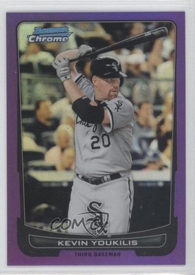 2012 Bowman Chrome Purple Refractor 20/199 Kevin Youkilis #72 3s3