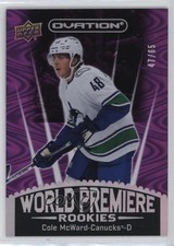 2023-24 Upper Deck Ovation World Premiere Purple 47/65 Cole McWard #WP-22 mq5