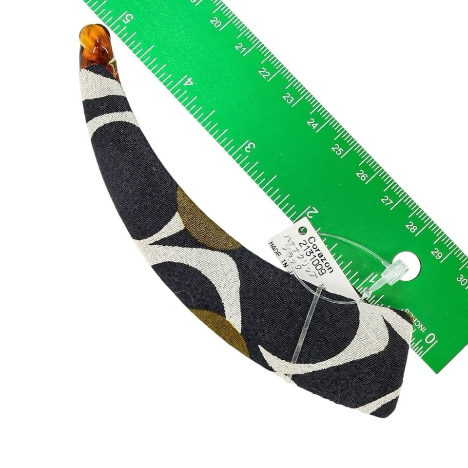 Lot Of 5 Large Vintage Plastic & Fabric Hair Accessories Incl Ann Vuille - Image 2 of 4