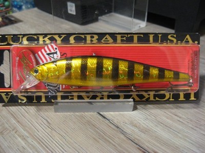 Lucky Craft 5'' Fishing Lure 1 Oz Pointer 128 SP - Suspending - Black & Gold