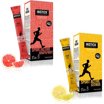 (124,92 /kg) INSTICK Sport Active Getränkepulver Mix 24 x 5g Sportgetränk