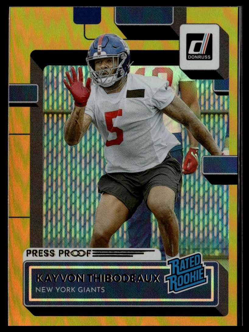 Kayvon Thibodeaux #352 2022 Donruss Yellow Press Proof 9341