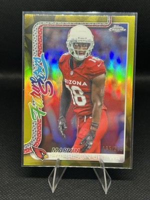 2025 Topps Chrome Marvin Harrison Future Stars Yellow Refractor