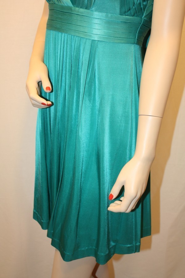 Robe Mini BCBG Max Azria Bleu Vif Surf - Taille XS, Sans Manches, Neuve Sans étiquettes