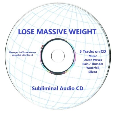 LOSE MASSIVE WEIGHT ~ Dieting & Weight Loss Aid Health Subliminal 5 Tracks CD