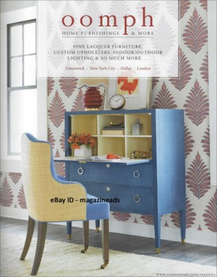 OOMPH Home Furnishings 1-Page PRINT AD Fall 2023 beautiful inspo ideas