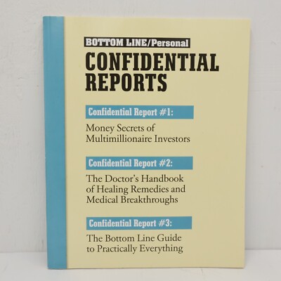 Confidential Reports by Bottom Line Publications Booklet Paperback