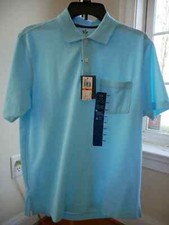 Arrow Cool Fast Short Sleeve Men's Polo Shirts NEW Small Bachelor Button Blue