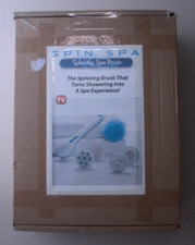 Spin Spa Brush w/ 5 Attachments  Free Gift  Spa Shower  New Open Box